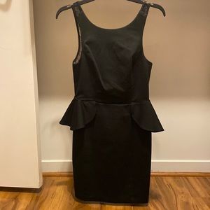 BCBG peplum dress black